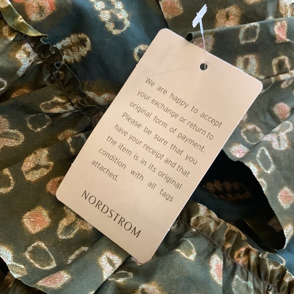 ULLA JOHNSON Nia asymmetric ruffled printed cotton poplin midi dress 8 NWT - Picture 10 of 12